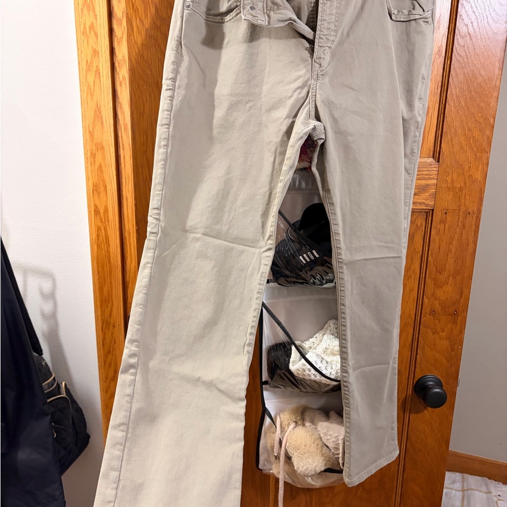 American Eagle Outfitters Tan Straight-Leg Pants
